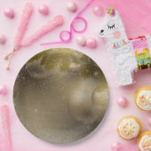 Zilvergouden ornamenten papieren bordje (Feest)