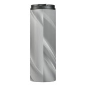 Zilvergradiëntdiagonale lijnen thermosbeker (Achterkant)