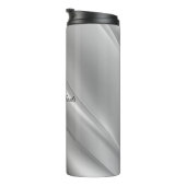 Zilvergradiëntdiagonale lijnen thermosbeker (Geroteerd rechts)