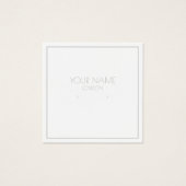 Zilvergrenshouder Vierkante Visitekaartjes (Voorkant)