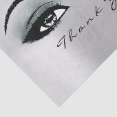 Zilvergrijs Blauwgroen Blush Metallic Dank u Eyes Tissuepapier (Detail)