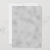 Zilvergrijs elegante schoonheidssalon grand openin kaart (Achterkant)