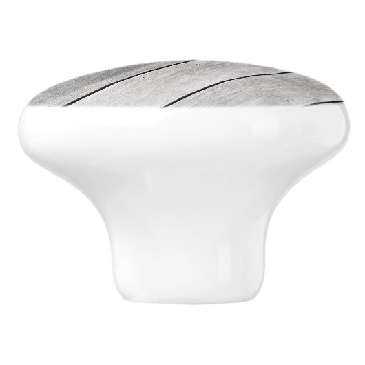 Zilvergrijs Houten Deck Boards Keramische Knop (Zijkant)