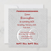 Zilvergrijs rood V10A Kaart (Achterkant)