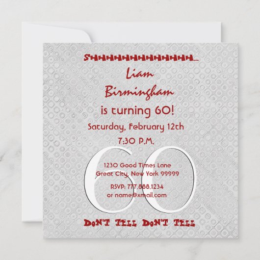 Zilvergrijs rood V10A Kaart (Achterkant)