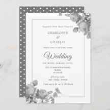 Zilvergrijs Rozen Elegante bloemenbruiloft