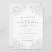 Zilvergrijs Wildflower Bloemen 30e verjaardag Kaart (Voorkant)