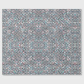 Zilvergrijs Zeemeermin Schalen Holografische Decou Cadeaupapier (Vlak)