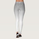 zilvergrijze en witte leggings (Achterkant)