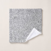 Zilvergrijze lichtglitter bad handdoek (Wasdoekje)
