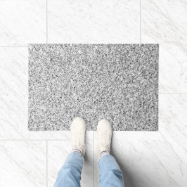 Zilvergrijze lichtglitter deurmat