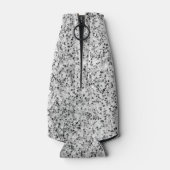 Zilvergrijze lichtglitter flesjeskoeler (Achterkant)