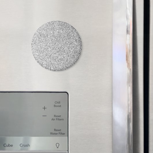 Zilvergrijze lichtglitter magneet (Insitu (Koelkast))