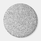 Zilvergrijze lichtglitter magneet (Voorkant)