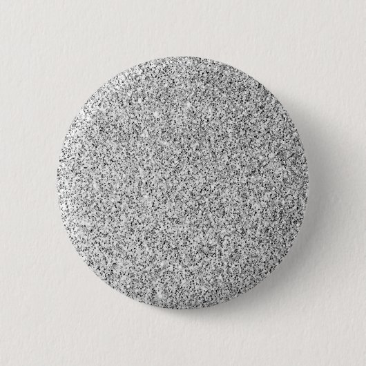 Zilvergrijze lichtglitter ronde button 5,7 cm (Voorkant)