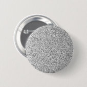 Zilvergrijze lichtglitter ronde button 5,7 cm (Voorkant /achterkant)