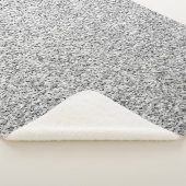 Zilvergrijze lichtglitter sherpa deken (3/4)