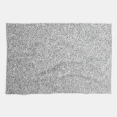Zilvergrijze lichtglitter theedoek (Horizontaal)