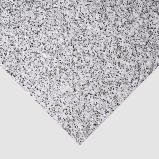 Zilvergrijze lichtglitter tissuepapier (Detail)
