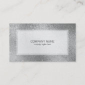 Zilvergrijze slijpvormende iristische textuur visitekaartje (Voorkant)
