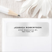 Zilvergrijze vlek Elegant Modern Trendy Etiket (Insitu)