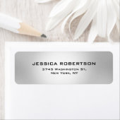 Zilvergrijze vlek Elegant Modern Trendy Etiket (Insitu)