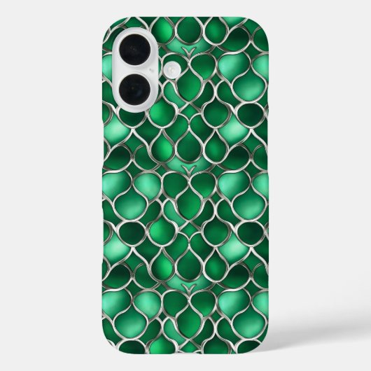 Zilvergroen Abstract Case-Mate iPhone Case (Achterkant)