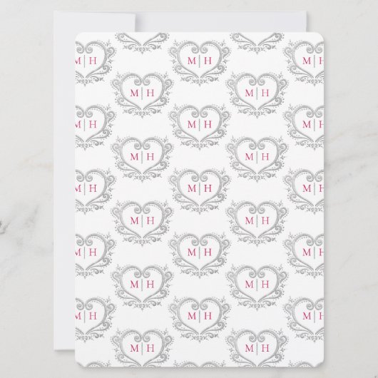 Zilverhardende bruinbruin rood en wit kaart (Achterkant)