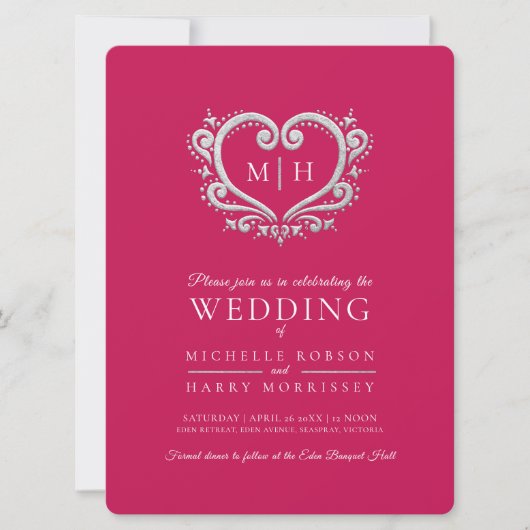 Zilverhardende bruinbruin rood en wit kaart (Voorkant)