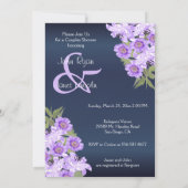 Zilverharding op lavender- en marineslag kaart (Achterkant)