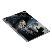 Zilverharige nouveau heks notitieboek (Rechterzijde)