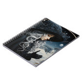 Zilverharige nouveau heks notitieboek (Linkerzijde)