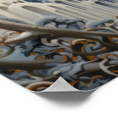 Zilverharige nouveau heks poster (Hoek)