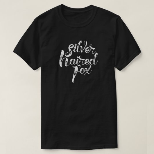 zilverharige vos t-shirt (Design voorkant)