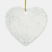 Zilverhart, siermiddel keramisch ornament (Achterkant)