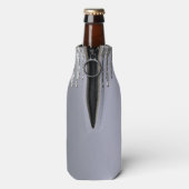 Zilverige glitter-feest flesjeskoeler (Fles Achterkant)