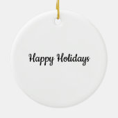 Zilverige glittersparkle Stars Shine quote donkerg Keramisch Ornament (Achterkant)