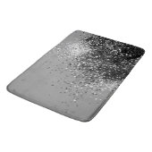 Zilverige mousserende dame Glitter #1 #sjiny Badmat (Gekanteld)