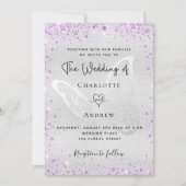 Zilverige paarse vlinder kaart (Voorkant)