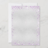 Zilverige paarse vlinder kaart (Achterkant)