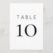 Zilverige Salie Groene Trouwtafel Nummer Kaart (Achterkant)