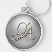 ZilverInitiaal Sleutelhanger (Voorkant)