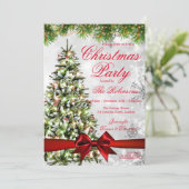 Zilverkerstfeest | Rammenstruatiellampjes en lint Kaart (Staand voorkant)