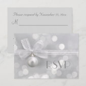 ZilverkerstrSVP RSVP Kaartje (Voorkant / Achterkant)