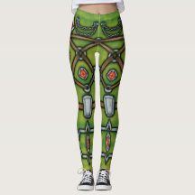 Zilverketting en rozijnen, groene en bruine Leggin
