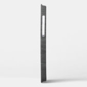Zilverketting voor grijze textiel Case-Mate iPhone case (Achterkant / Links)
