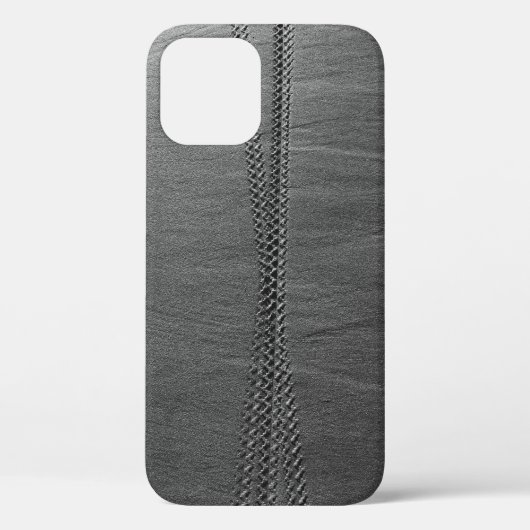 Zilverketting voor grijze textiel Case-Mate iPhone case (Achterkant)