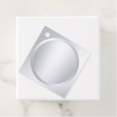 Zilverkijk Moderne Lege Sjabloon met elegant Bedankjes Labels (In situ)