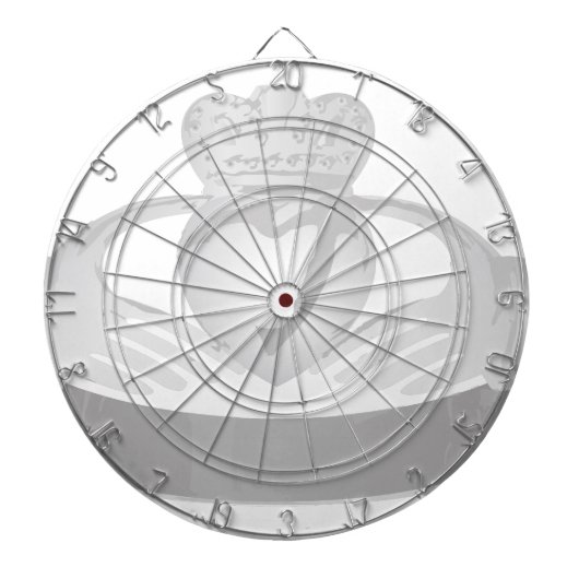 zilverkladdenring dartbord (Voorkant)