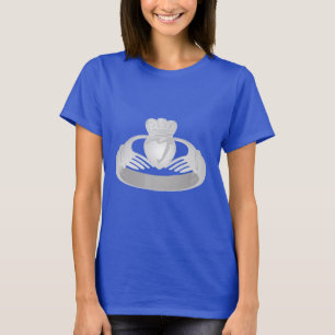 zilverkladdenring t-shirt
